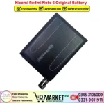 Xiaomi Redmi Note 5 Original Battery Price In Pakistan