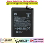 Xiaomi Redmi Note 6 Original Battery Price In Pakistan