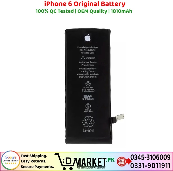 iPhone 6 Original Battery Price In Pakistan