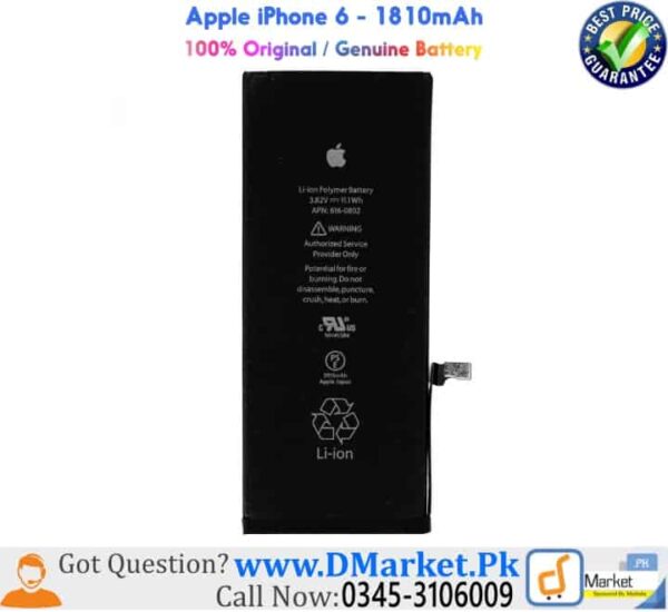 IPhone 6 Replacement Battery | Open Box – Like New | FREE Same Day Shipping (USA, Mon-Sat)