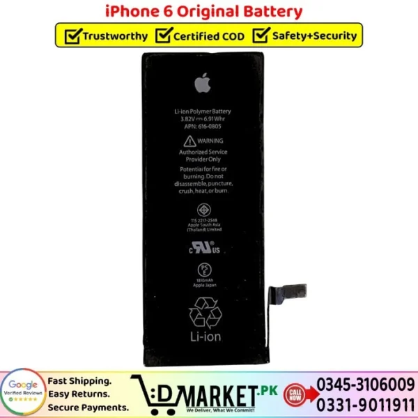 iPhone 6 Original Battery Price In Pakistan