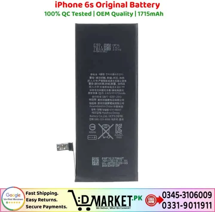 iPhone 6s Original Battery Price In Pakistan