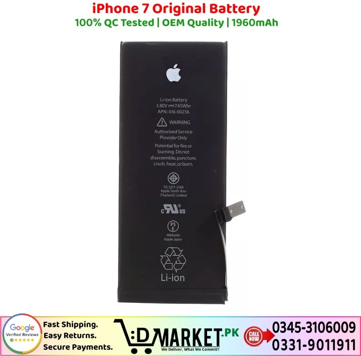 iPhone 7 Original Battery Price In Pakistan