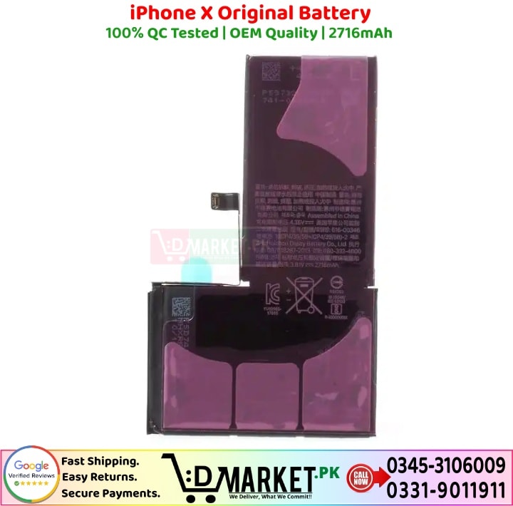 iPhone X Original Battery Price In Pakistan