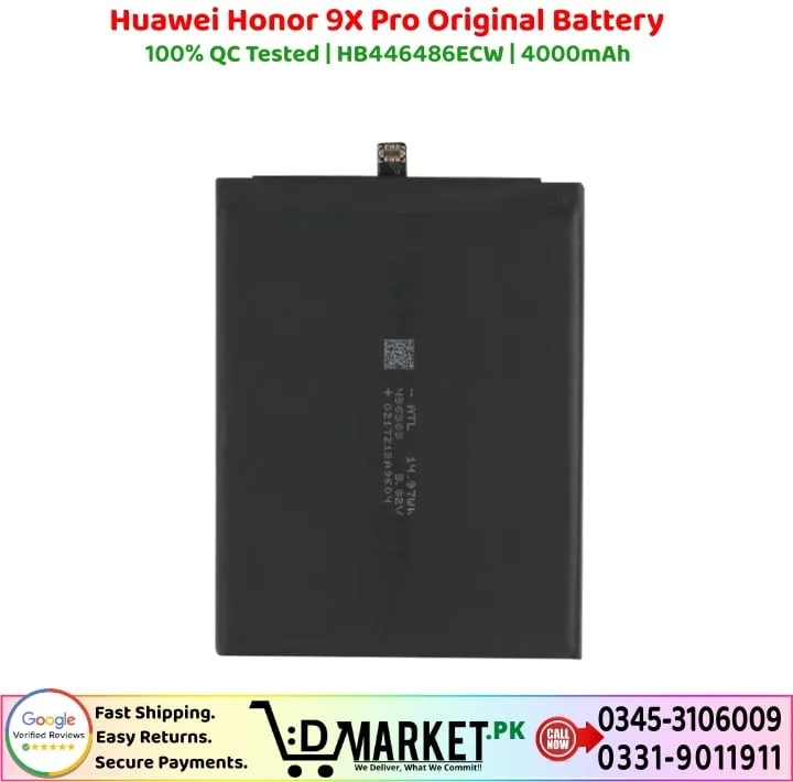 Huawei Honor 9X Pro Original Battery Price In Pakistan