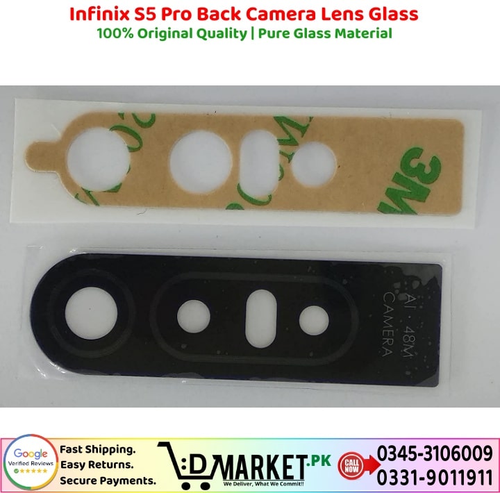 Infinix S5 Pro Back Camera Lens Glass Price In Pakistan
