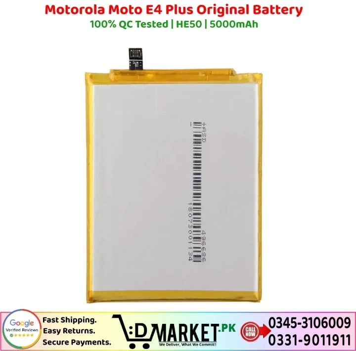 Motorola Moto E4 Plus Original Battery - Image 2