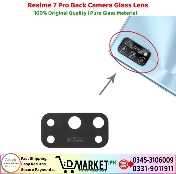Realme 7 Pro Back Camera Glass Lens Price In Pakistan