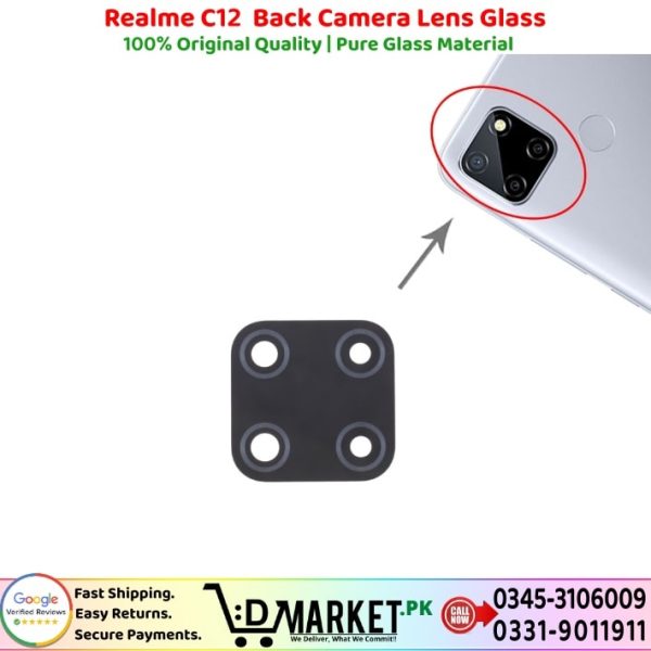 Realme C12 Back Camera Lens Glass Price In Pakistan
