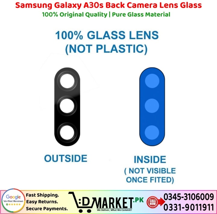 Samsung Galaxy A30s Back Camera Lens Glass Price In Pakistan