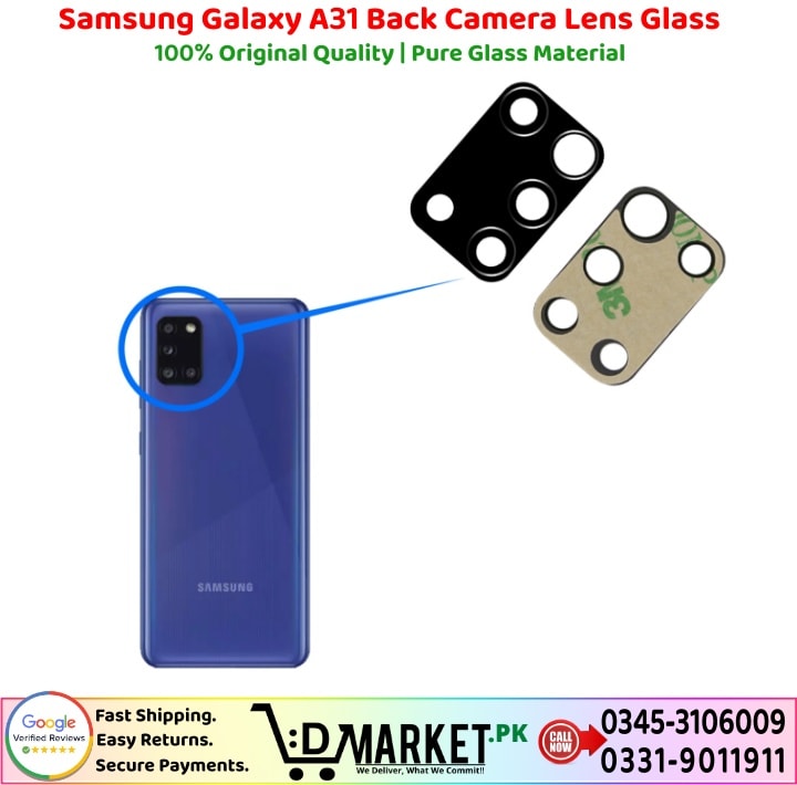 Samsung Galaxy A31 Back Camera Lens Glass Price In Pakistan