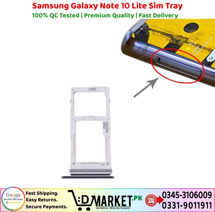 Samsung Galaxy Note 10 Lite Sim Tray Price In Pakistan