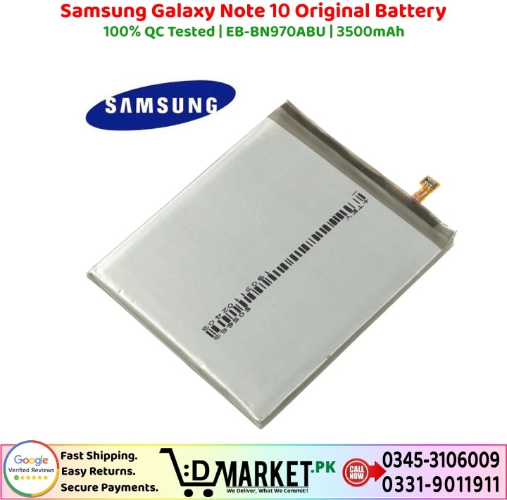 Samsung Galaxy Note 10 Original Battery Price In Pakistan