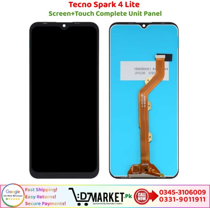 Tecno Spark 4 Lite LCD Panel Price In Pakistan