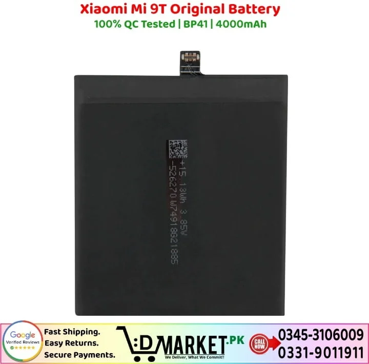 Xiaomi Mi 9T Original Battery Price In Pakistan