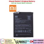 Xiaomi Redmi 5 Original Battery Price In Pakistan