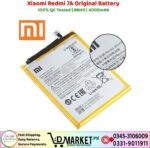 Xiaomi Redmi 7A Original Battery Price In Pakistan
