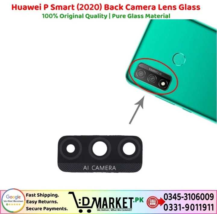 Huawei P Smart 2020 Back Camera Lens Glass Price In Pakistan