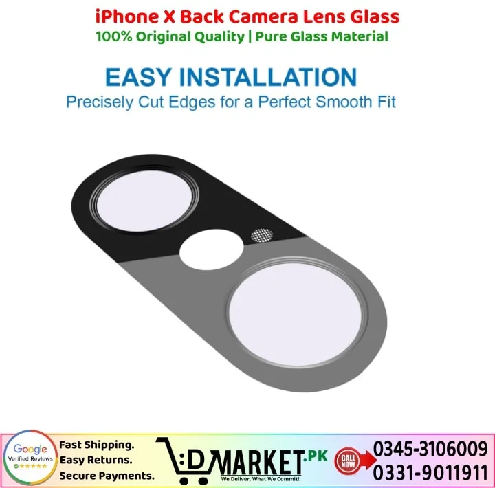 iPhone X Back Camera Lens Glass Price In Pakistan