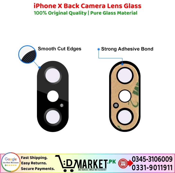 iPhone X Back Camera Lens Glass Price In Pakistan
