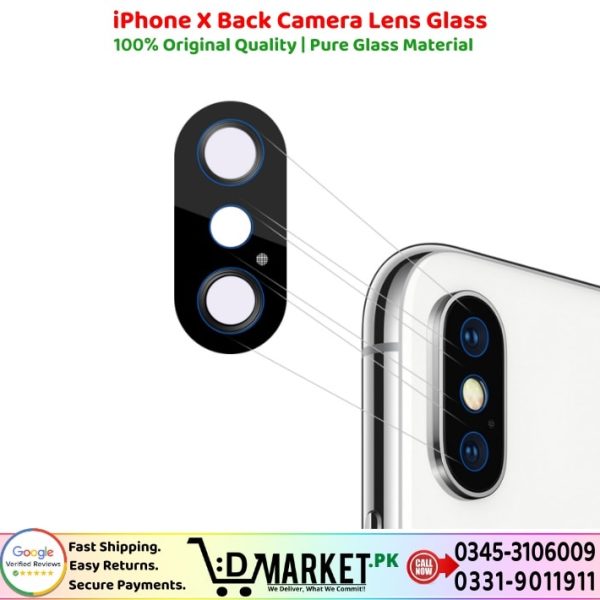 iPhone X Back Camera Lens Glass Price In Pakistan