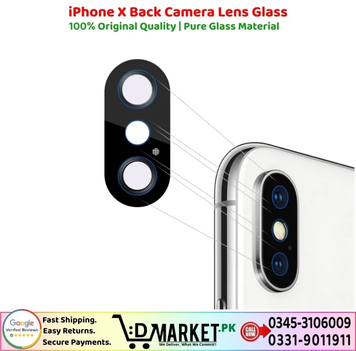 iPhone X Back Camera Lens Glass Price In Pakistan