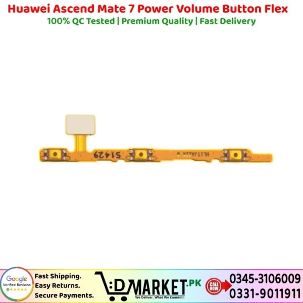 Huawei Ascend Mate 7 Power Volume Button Flex Price In Pakistan