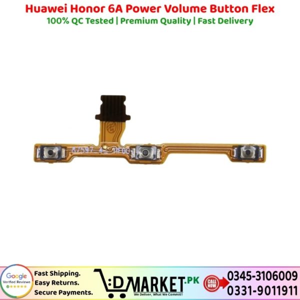 Huawei Honor 6A Power Volume Button Flex Price In Pakistan
