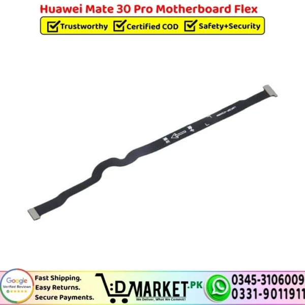 Huawei Mate 30 Pro Motherboard Flex Cable Ribbon Strip Replacement - DMarket.Pk