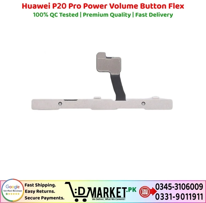 Boutons Latéraux Pour Huawei P20 Pro - Touches Power Et Volume (noir) - Pièce De Rechange Neuve