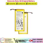 Motorola Moto G6 Original Battery Price In Pakistan