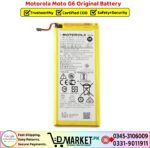 Motorola Moto G6 Original Battery Price In Pakistan