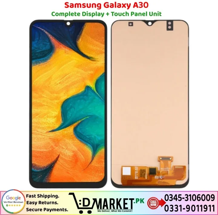 Samsung Galaxy A30 LCD Panel Price In Pakistan