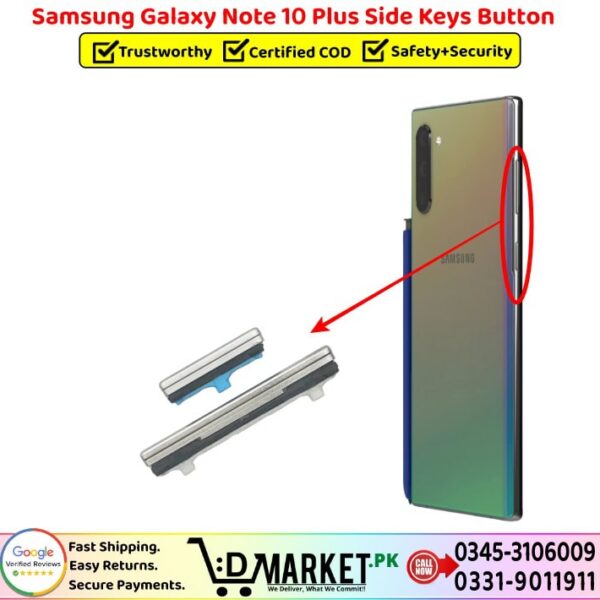 Samsung Galaxy Note 10 Plus Side Keys Button Price In Pakistan