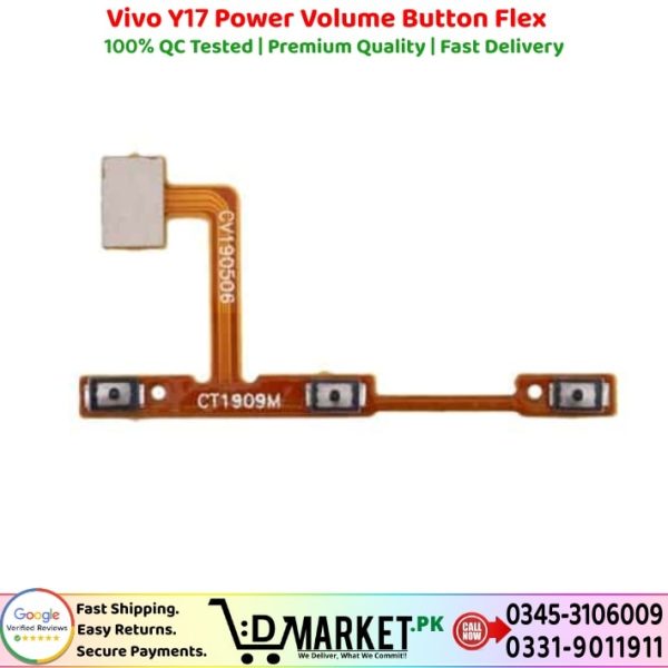Vivo Y17 Power Volume Button Flex Price In Pakistan