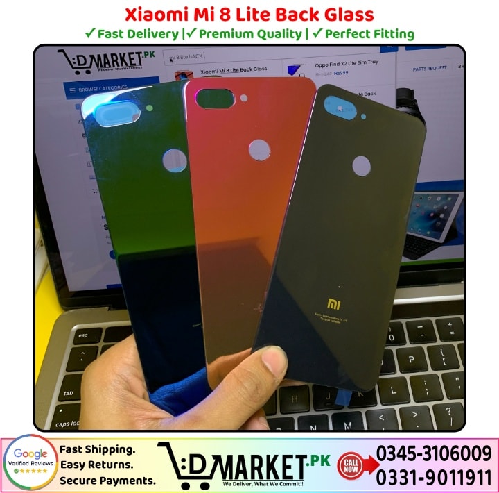 Xiaomi Mi 8 Lite Back Glass Price In Pakistan
