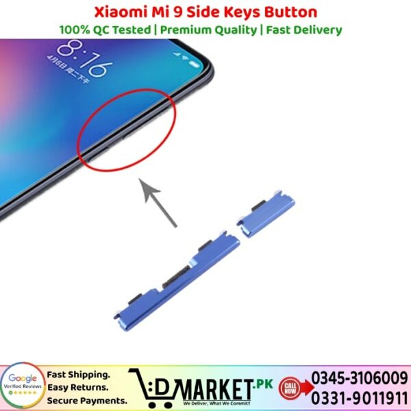 Xiaomi Mi 9 Side Keys Button Price In Pakistan