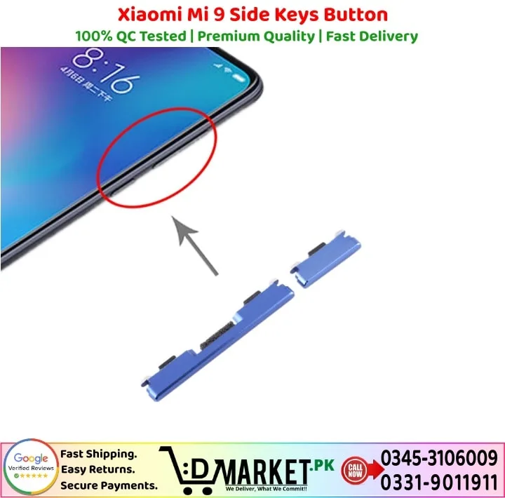 Xiaomi Mi 9 Side Keys Button Price In Pakistan