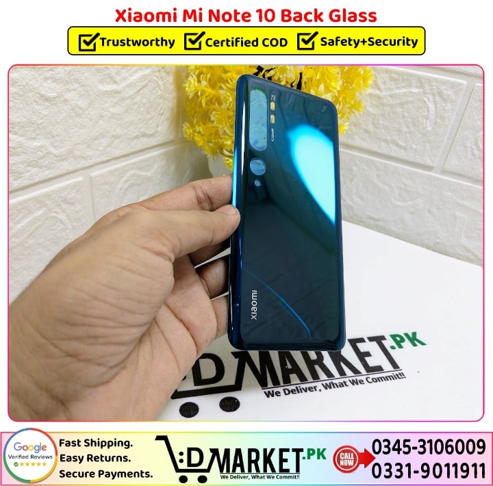 Xiaomi Mi Note 10 Back Glass Price In Pakistan