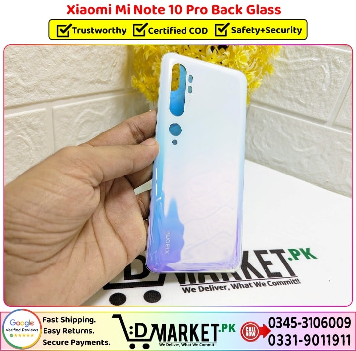 Xiaomi Mi Note 10 Pro Back Glass Price In Pakistan