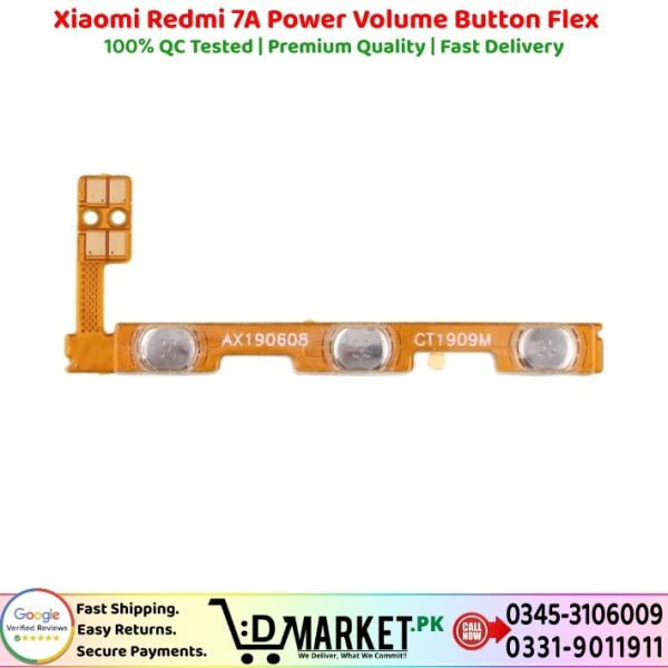 Xiaomi Redmi 7A Power Volume Button Flex Price In Pakistan