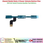 Xiaomi Redmi Note 4 Power Volume Button Flex Price In Pakistan