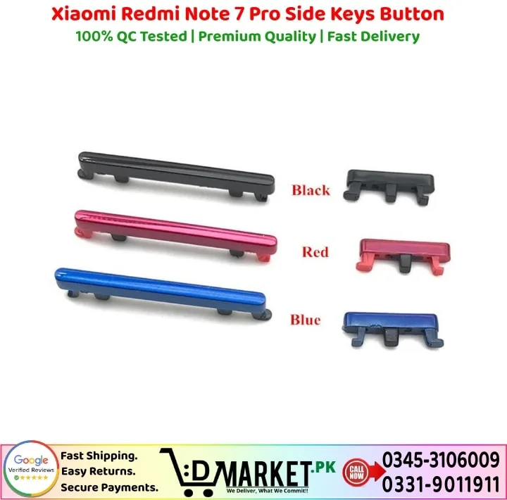 Xiaomi Redmi Note 7 Pro Side Keys Button Price In Pakistan