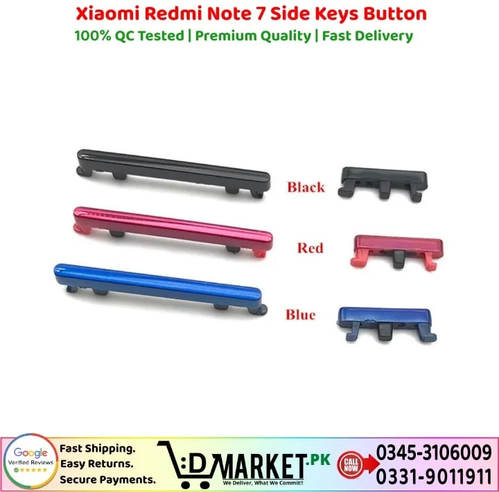 Xiaomi Redmi Note 7 Side Keys Button Price In Pakistan