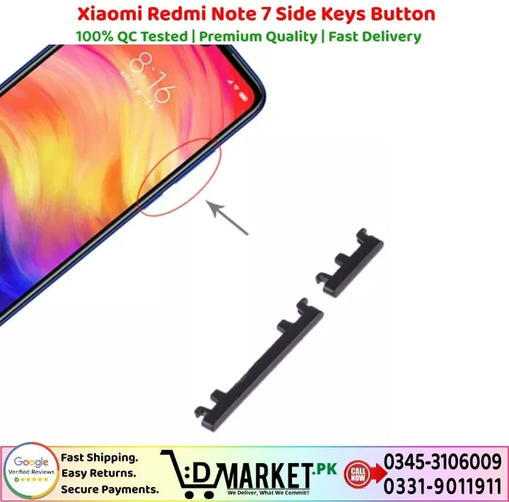 Xiaomi Redmi Note 7 Side Keys Button Price In Pakistan