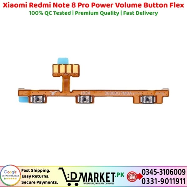 Xiaomi Redmi Note 8 Pro Power Volume Button Flex Price In Pakistan