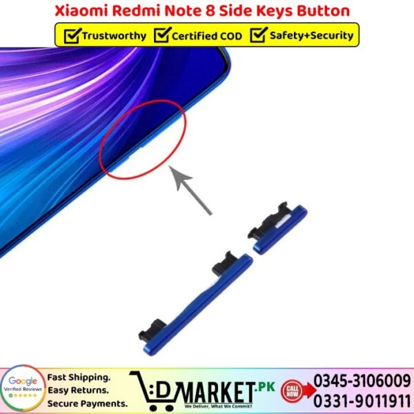 Xiaomi Redmi Note 8 Side Keys Button Price In Pakistan