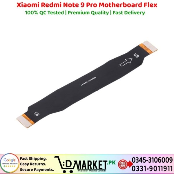 Xiaomi Redmi Note 9 Pro Motherboard Flex Price In Pakistan