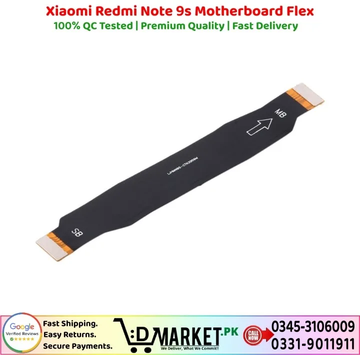 Xiaomi Redmi Note 9s Motherboard Flex Price In Pakistan