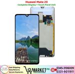 Huawei Mate 20 LCD Panel Price In Pakistan